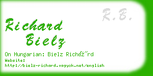 richard bielz business card